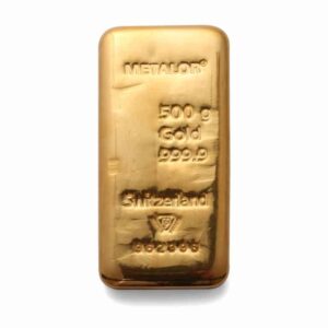 500g Gold Bar Metalor