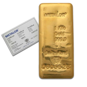 1kg Gold Bar Metalor