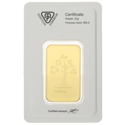20g Gold Bar Metalor - Image 2