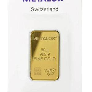 50g Gold Bar Metalor